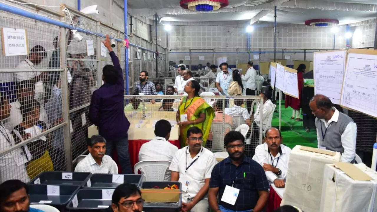 Rangareddy municipal corporation election result 2026: BRS ahead in 32 wards, Congress 27, BJP 9