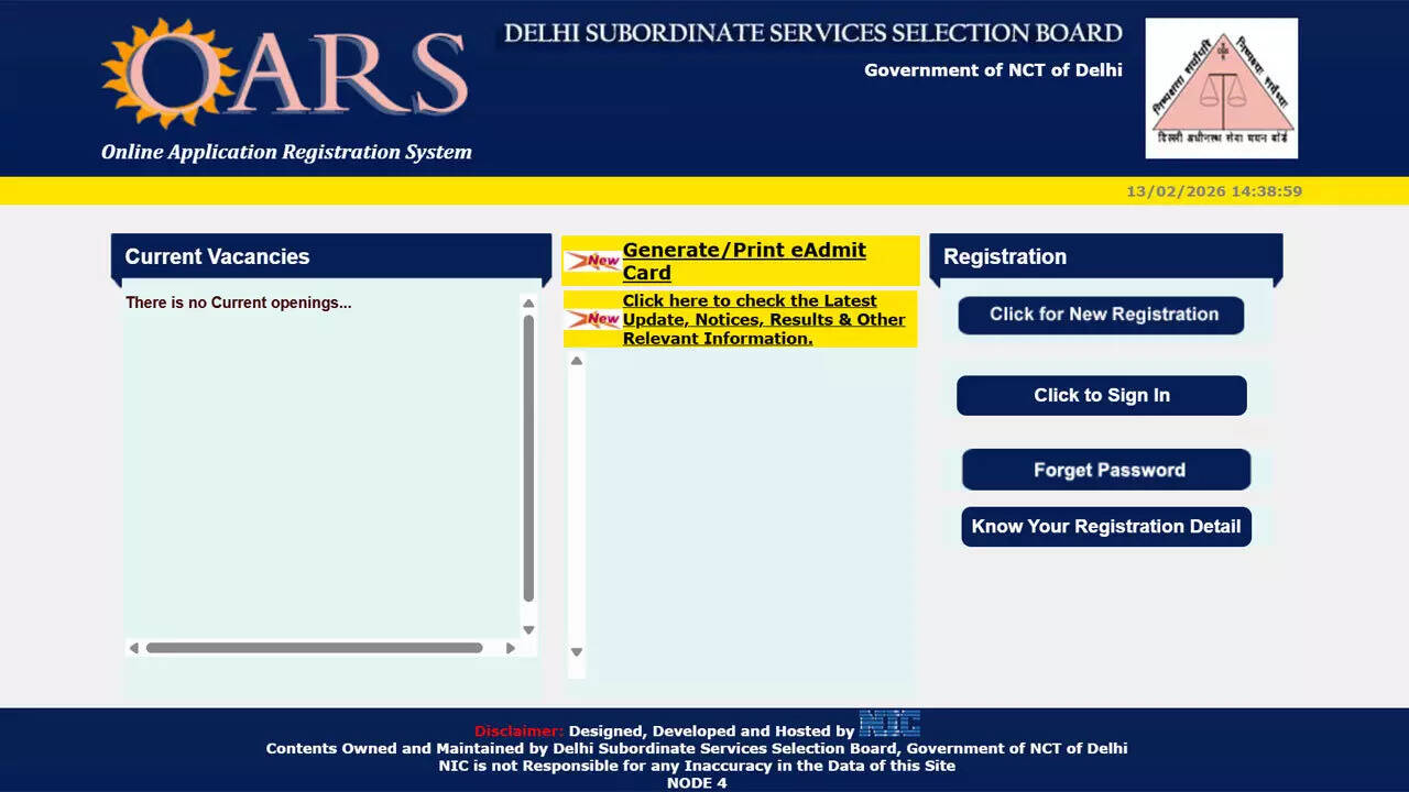 DSSSB PRT Admit Card 2026 out at dsssbonline.nic.in; here's how to download