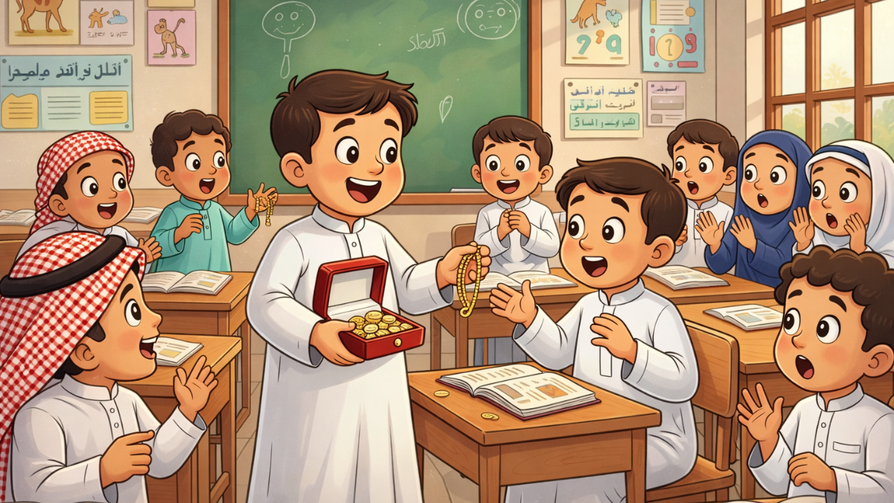 Golden surprise: Saudi schoolboy brings gold from home to gift classmates