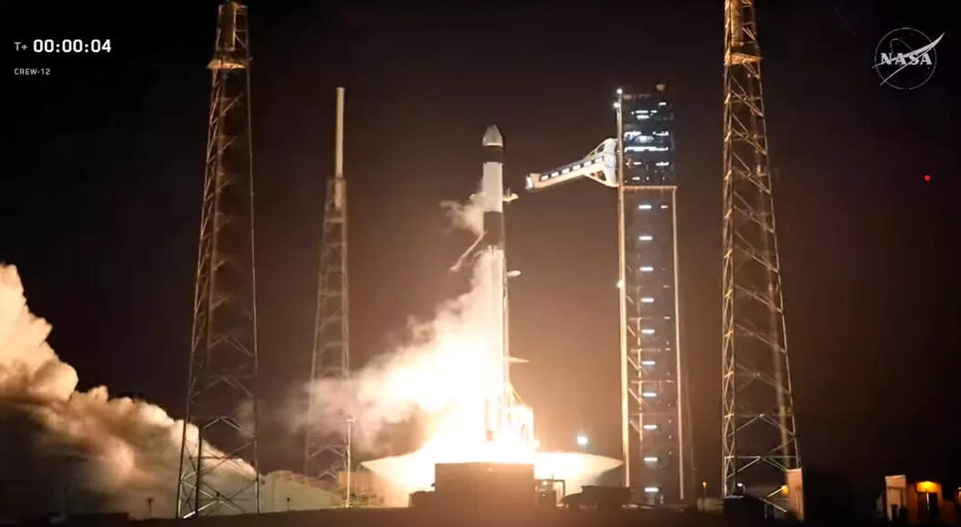 NASA SpaceX Crew 12 launch reaches orbit and begins journey to the ISS