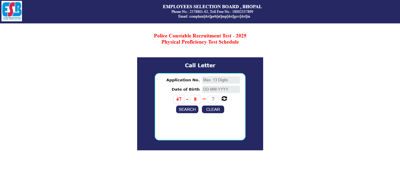 MP Police Constable PET 2026 admit card released: Direct link to download hall ticket here