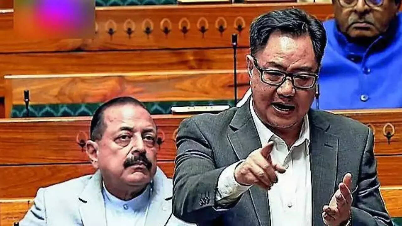 Rahul Gandhi motion off table after Nishikant Dubey’s notice, says Kiren Rijiju