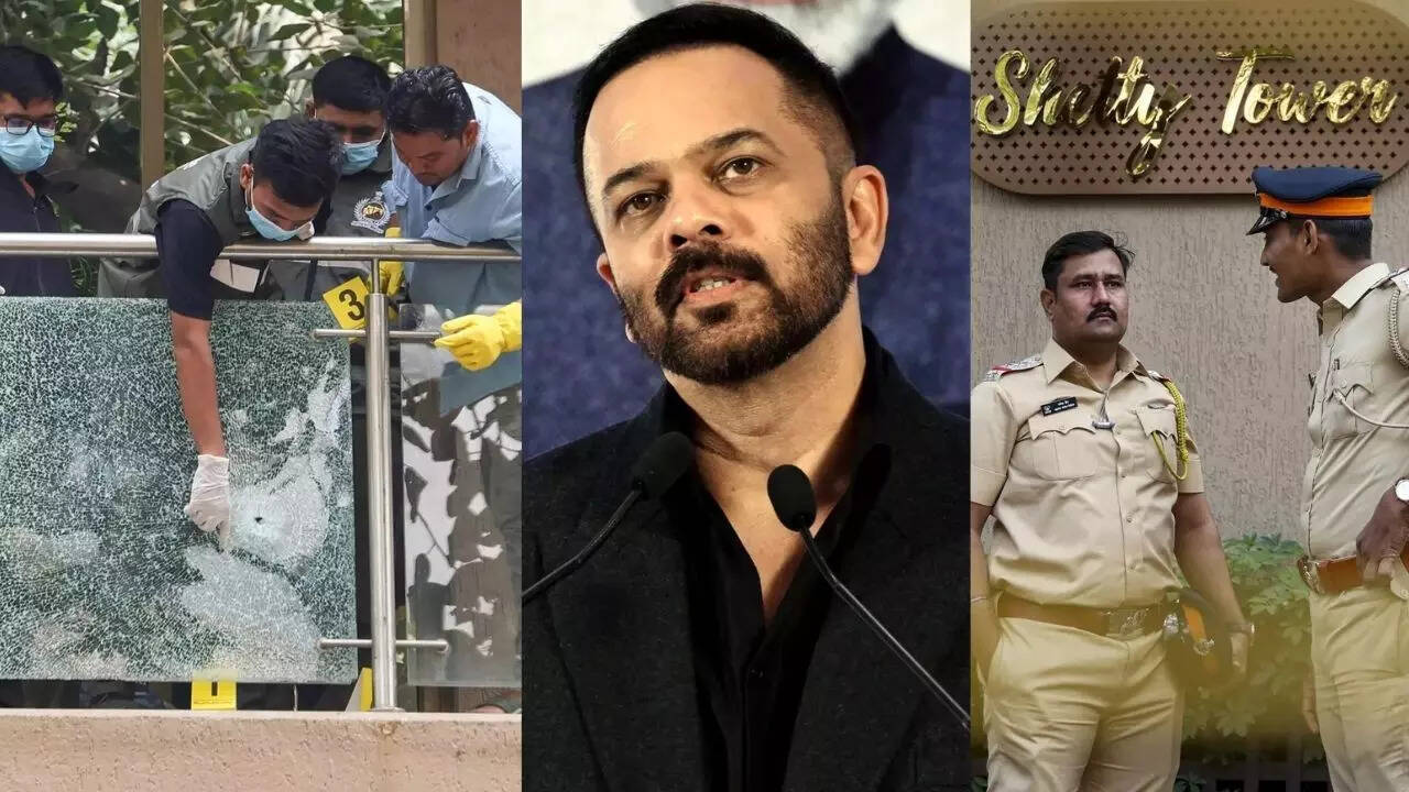 Firing outside filmmaker Rohit Shetty's residence
