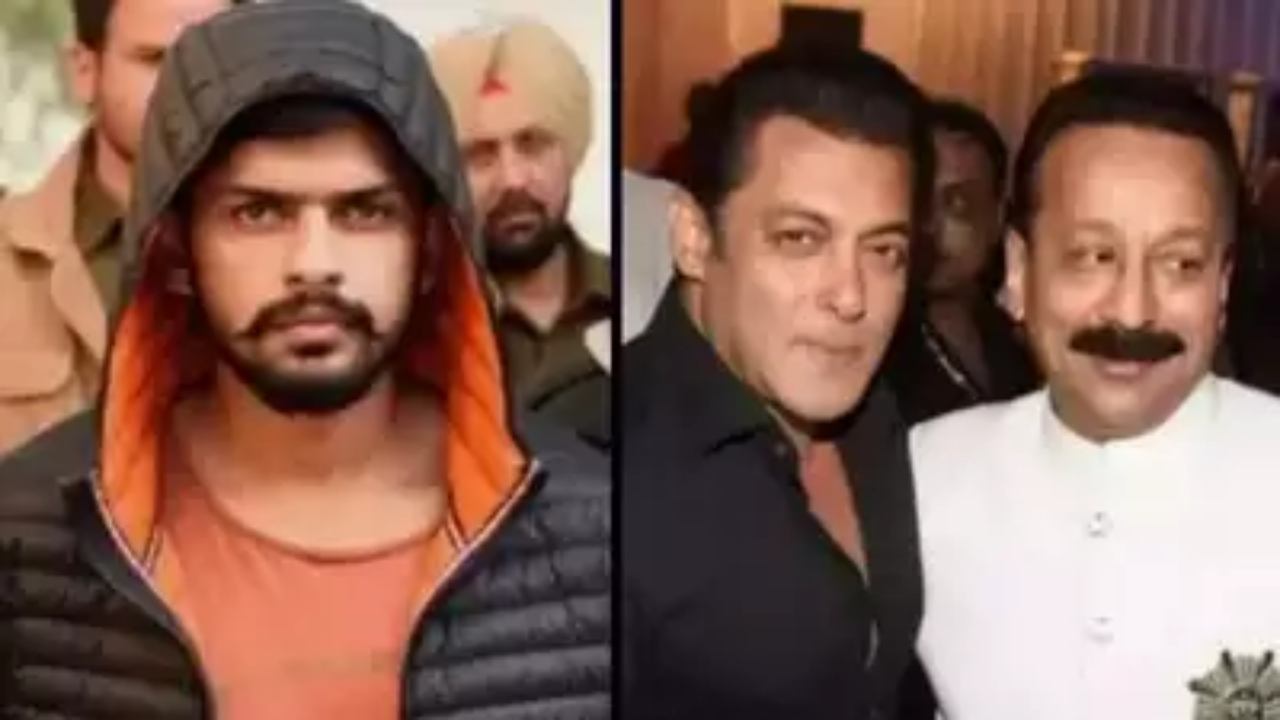 (L-R) Lawrence Bishnoi, Salman Khan, Baba Siddique