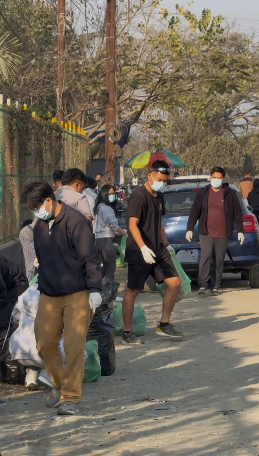 Over 80 people unite to celebrate love through cleanliness drive in Imphal