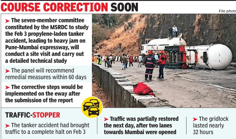 MSRDC’s 7-member panel to study Pune-Mumbai eway tanker mishap