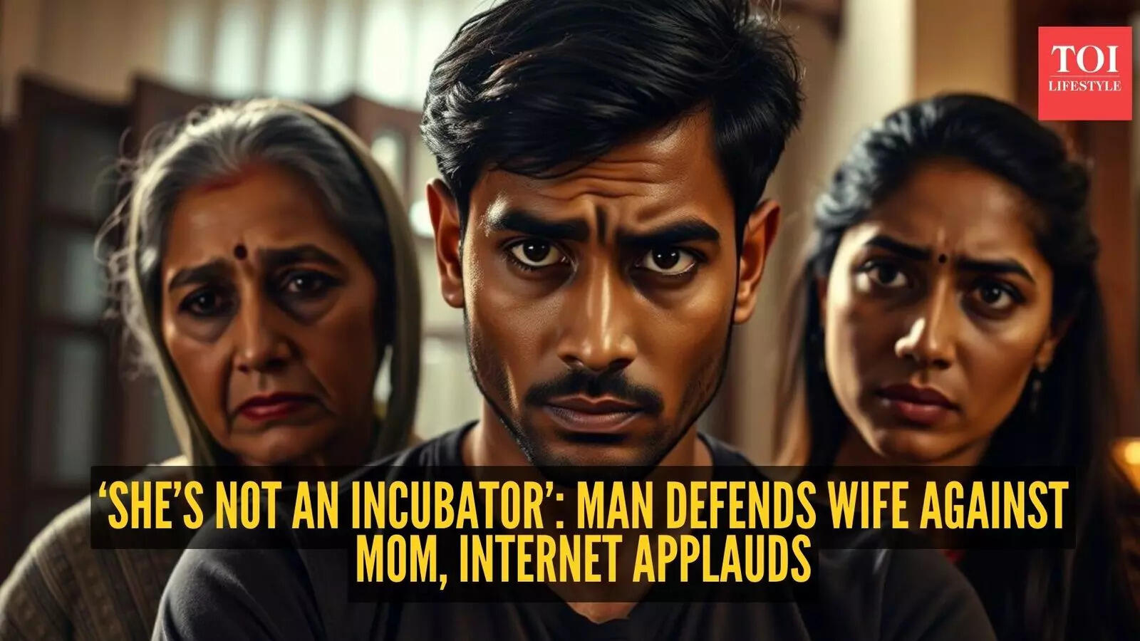 Grandchild pressure explodes: Husband chooses wife over mom