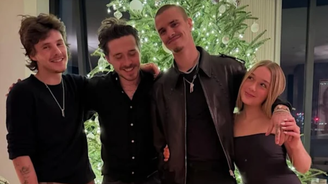 Harper Beckham's Valentine’s Day message to her 3 brothers