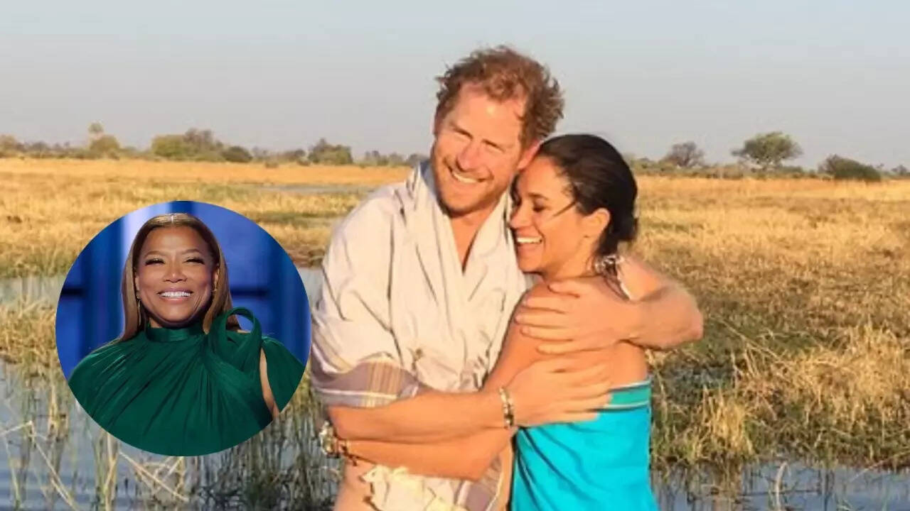 Meghan Markle, Prince Harry, Queen Latifah spotted at NBA game