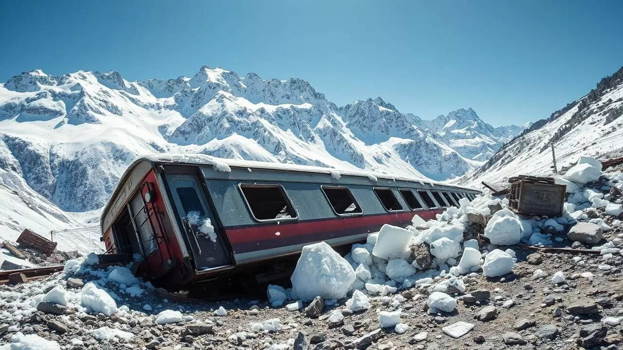 Avalanche derails Swiss train: 80 passengers on board; casualties feared