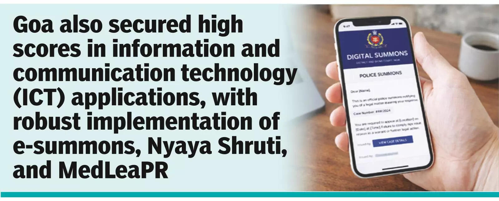 State tops in admin reforms for enforcement of new criminal laws