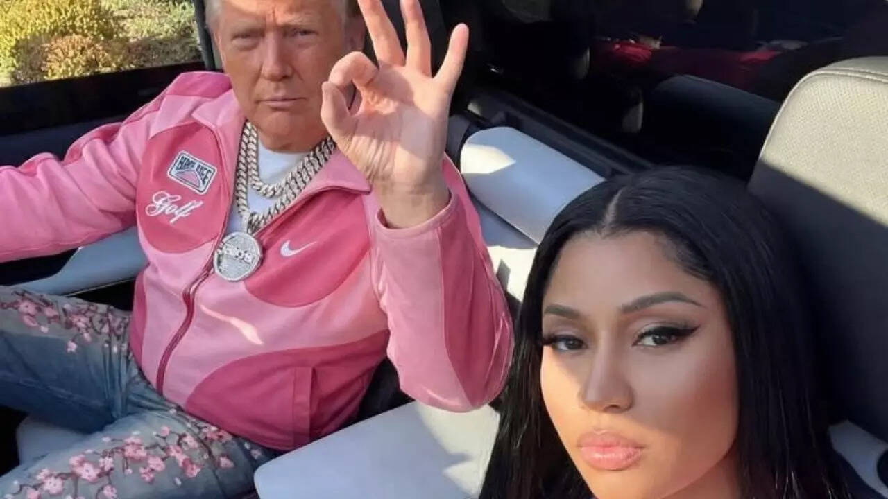 Nicki Minaj posts AI pics with Donald Trump