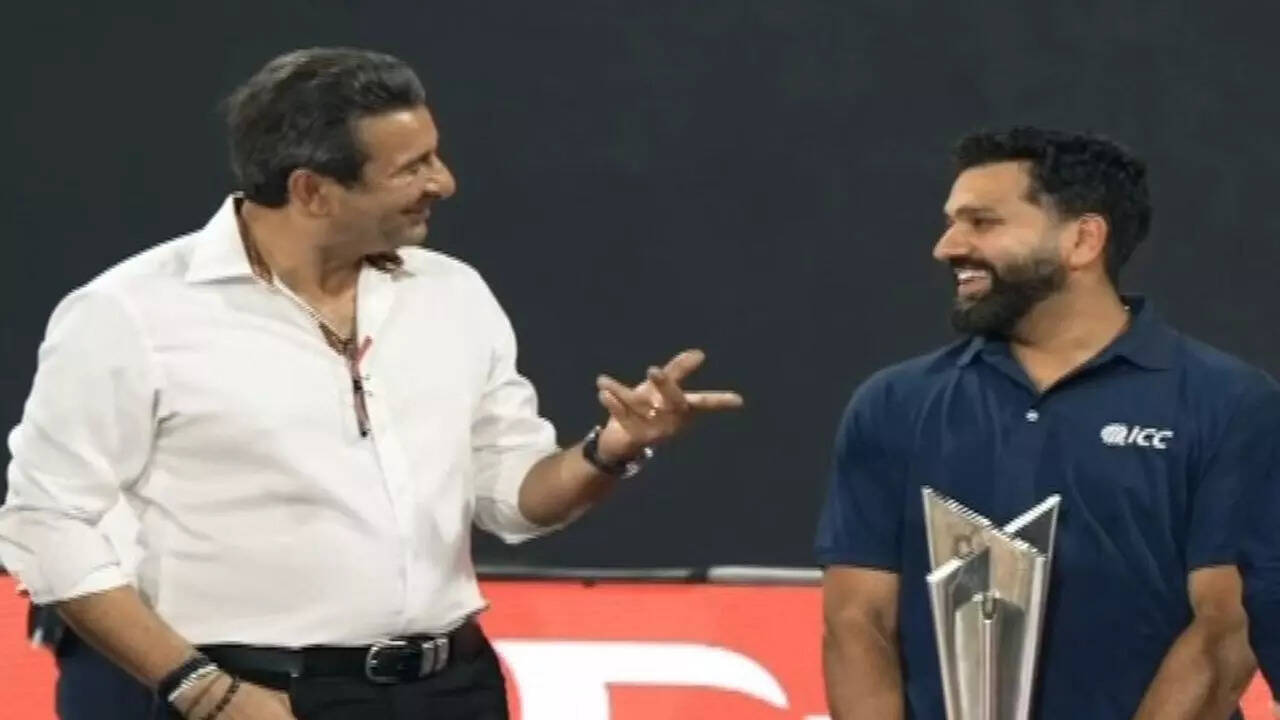 Amid no-handshake row, Rohit Sharma’s hug with Wasim Akram goes viral in Colombo – watch