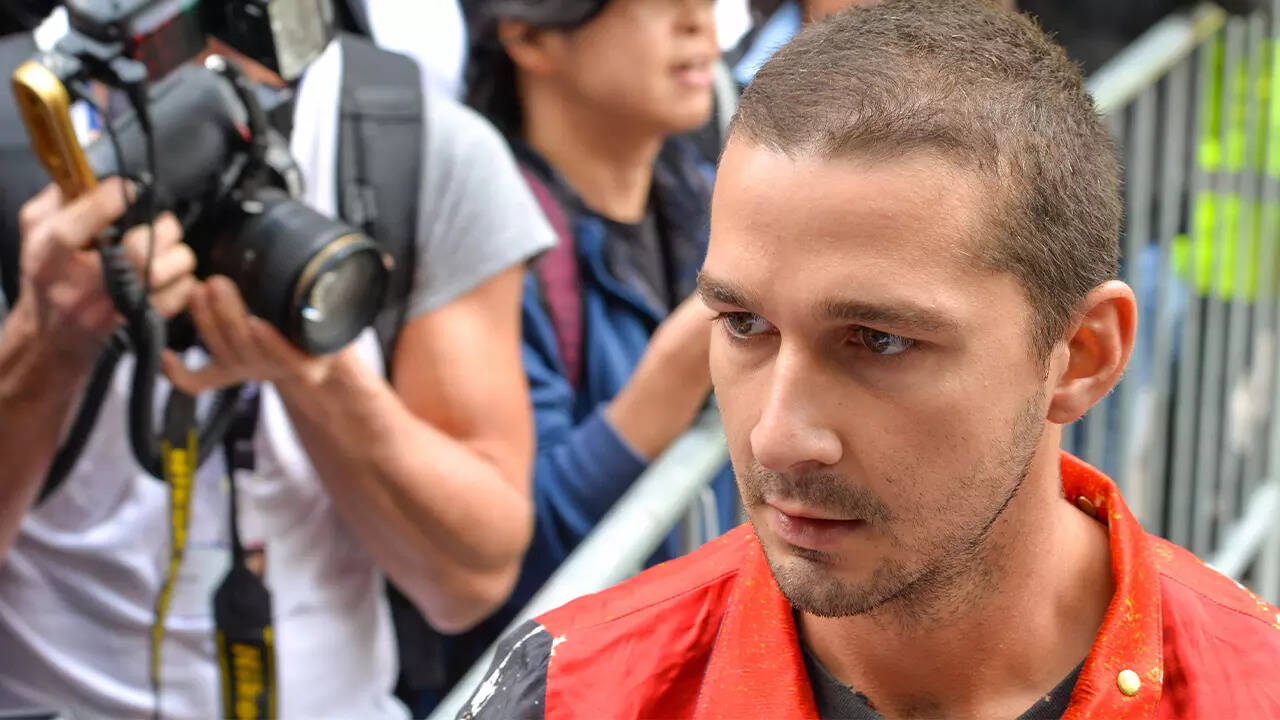 Shia LaBeouf grabs burger after release post