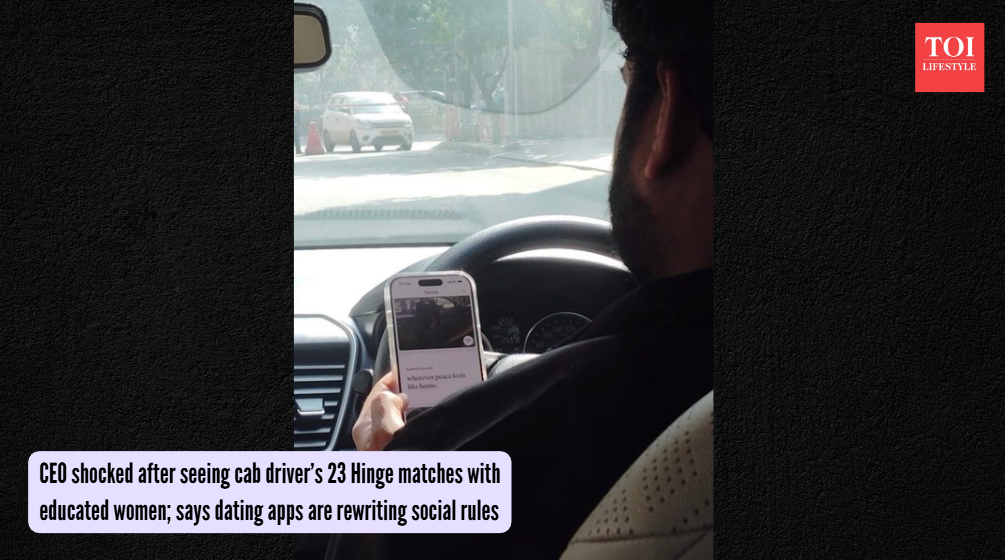CEO shocked after seeing cab driver’s 23 Hinge matches with educated women; says dating apps are rewriting social rules