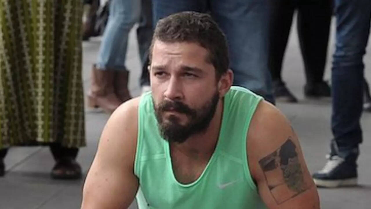 Shia LaBeouf seen dancing with release papers in mouth