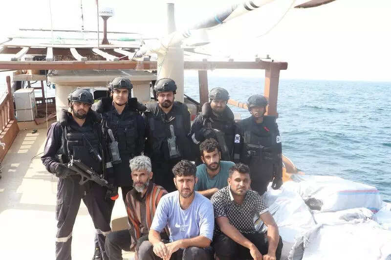 Cigarettes worth 5 crore seized, 4 Iranian crew held