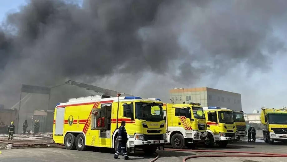Fire breaks out at warehouse in Abu Dhabi’s Al Muzoon industrial area, no injuries reported
