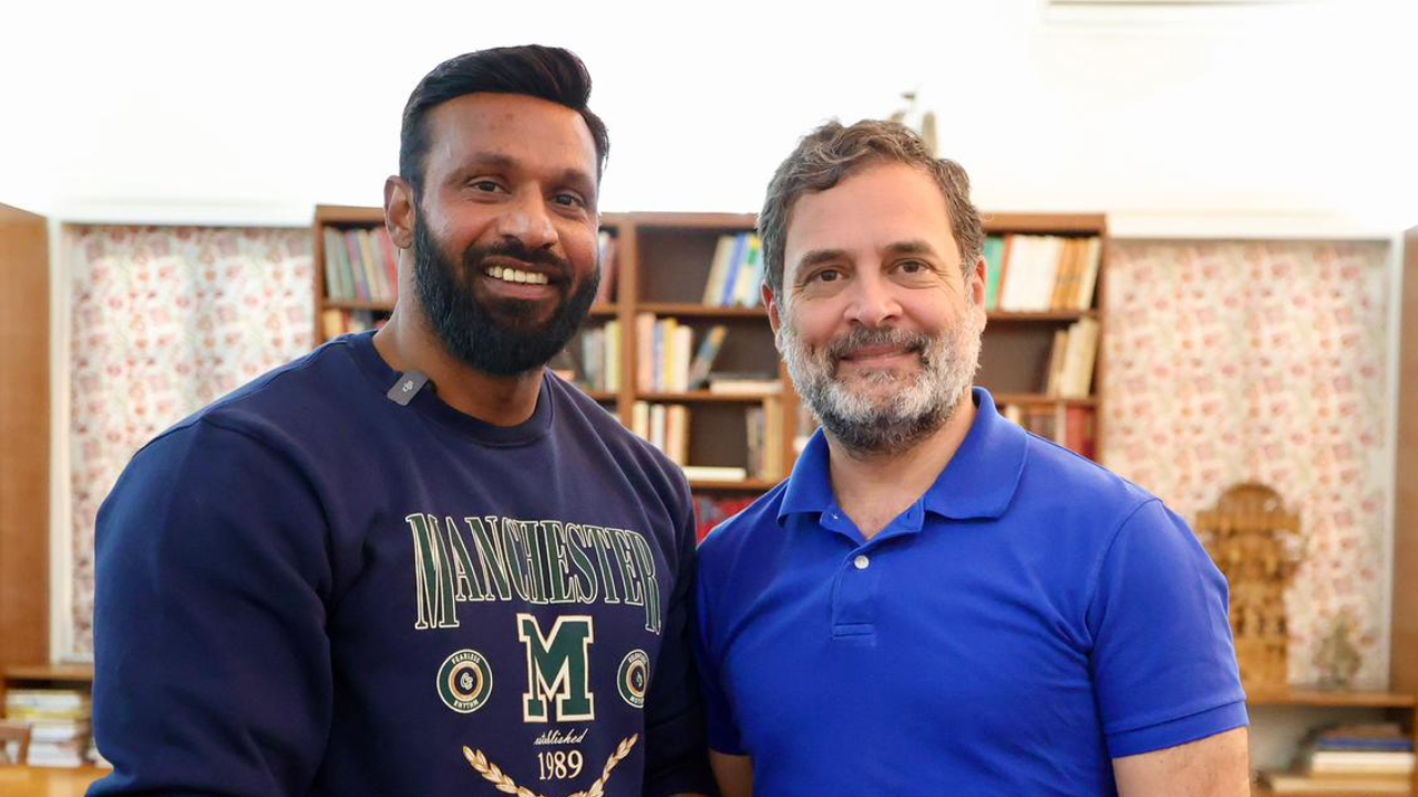 ‘Mohabbat ki dukaan ka yoddha’: Rahul Gandhi meets ‘Mohammad Deepak’, man who confronted Bajrang Dal members