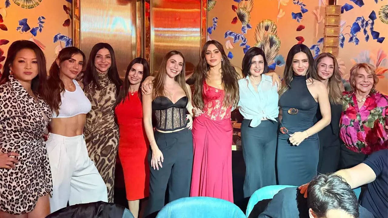 Family dinner: Vergara orders $1K steaks, dances; work fest stop on trip