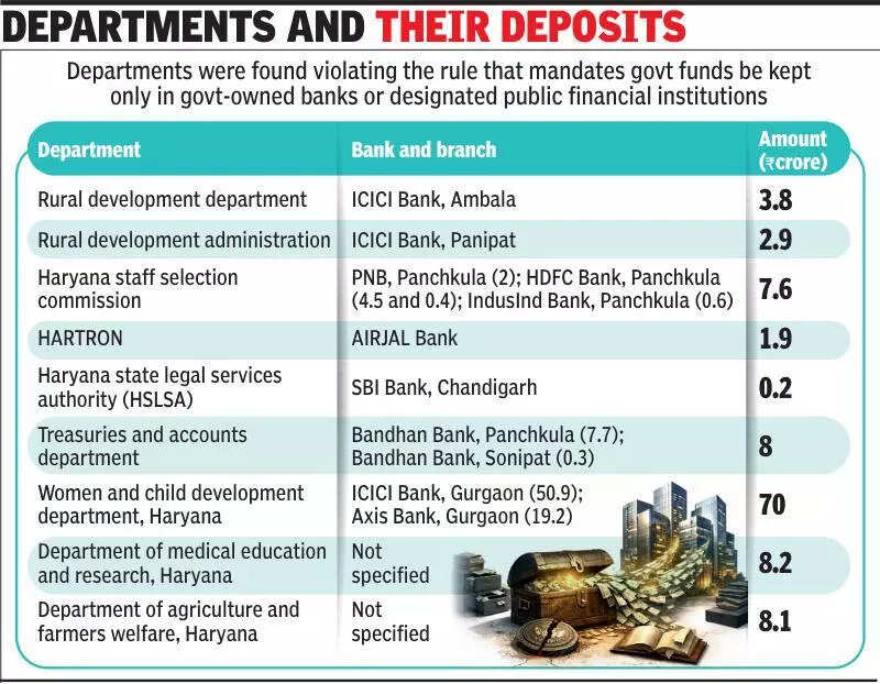 Large govt funds in Haryana parked outside treasury system: CAG report