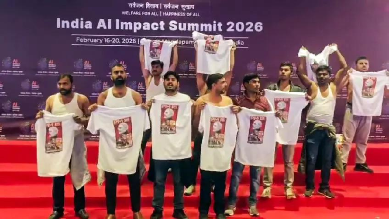 ‘Shirtless’ protest at AI summit: Youth Congress chief Uday Bhanu Chib arrested