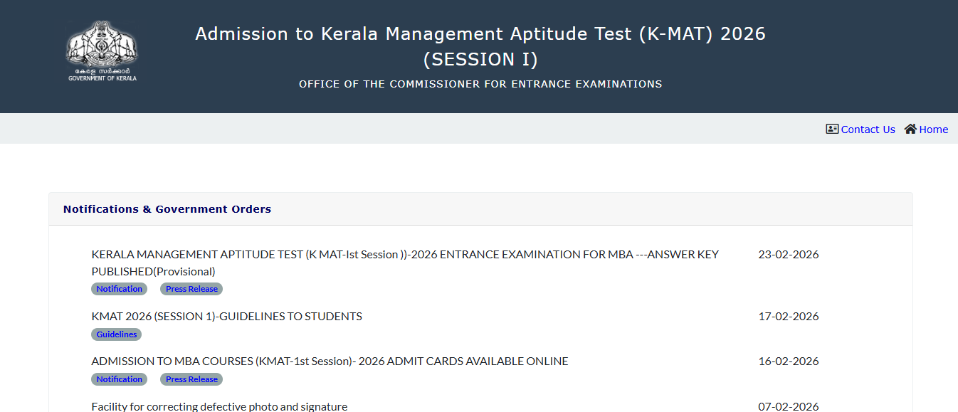 KMAT 2026 answer key released: Raise objections by February 26, direct link here