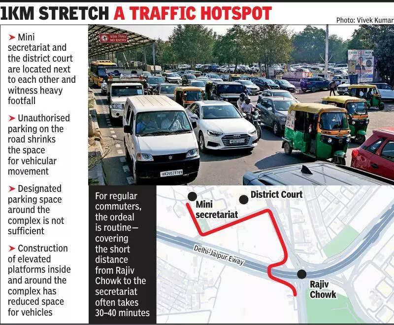 Stubborn jams force foreign officials to ditch their ride, walk to govt office