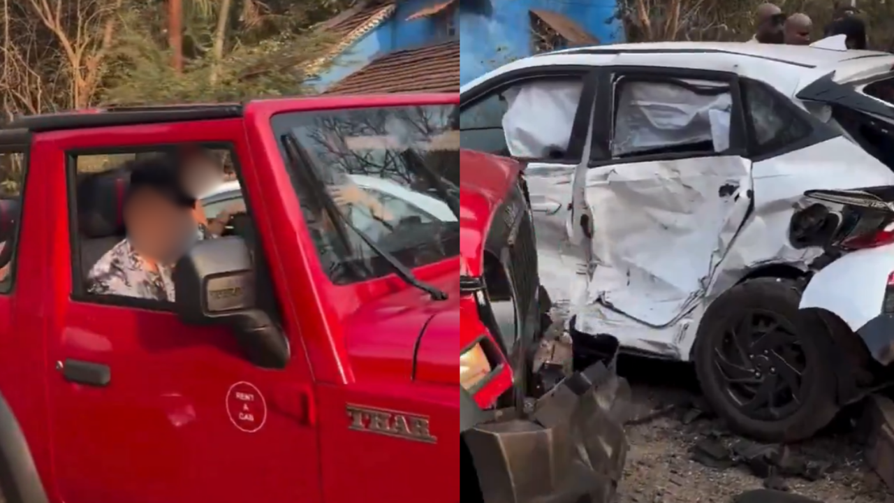 Bhopal man dies after speeding Thar rams car in Goa