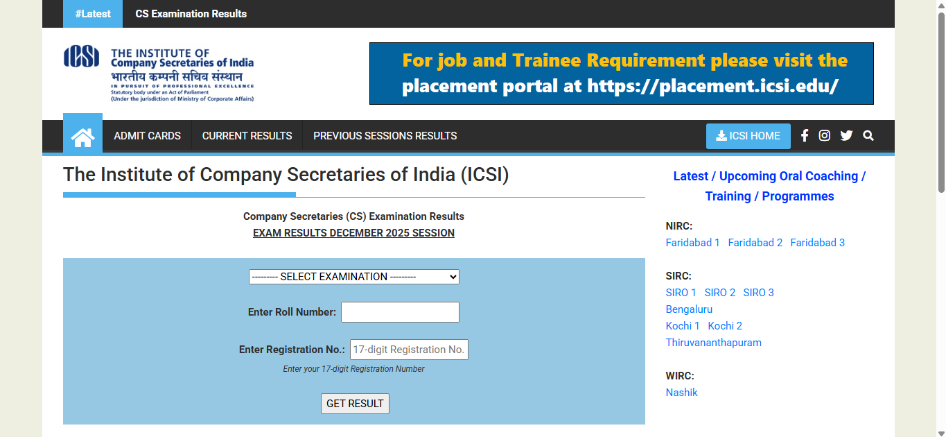 ICSI CS December 2025 Executive programme result released at icsi.edu: Direct link to download scorecards here