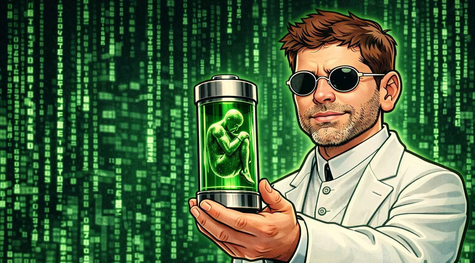 Does Sam Altman think humans are batteries?