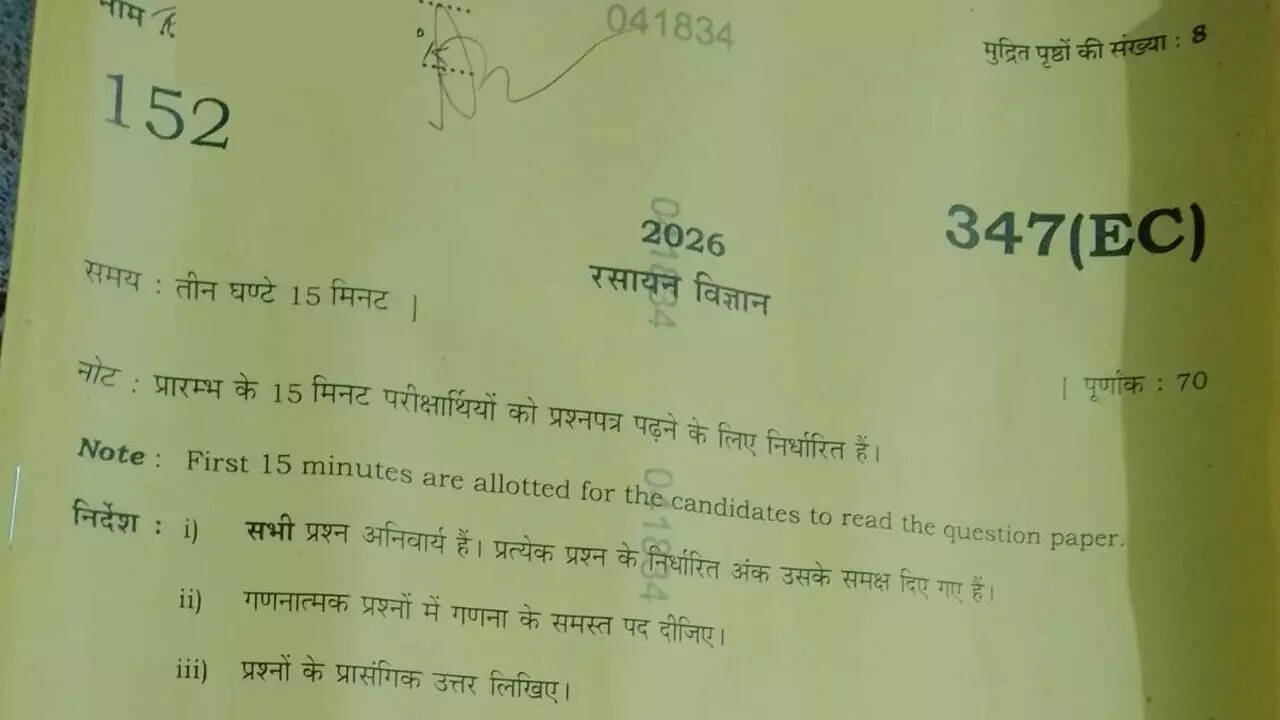 UP Board Class 12 Chemistry Exam 2026 Analysis: Moderately Difficult Paper; Download PDF Here