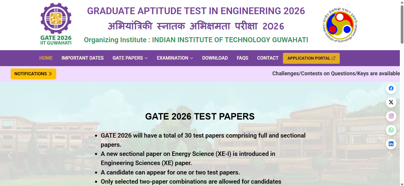 IIT Guwahati opens GATE 2026 answer key objection window: Direct link to raise challenges here