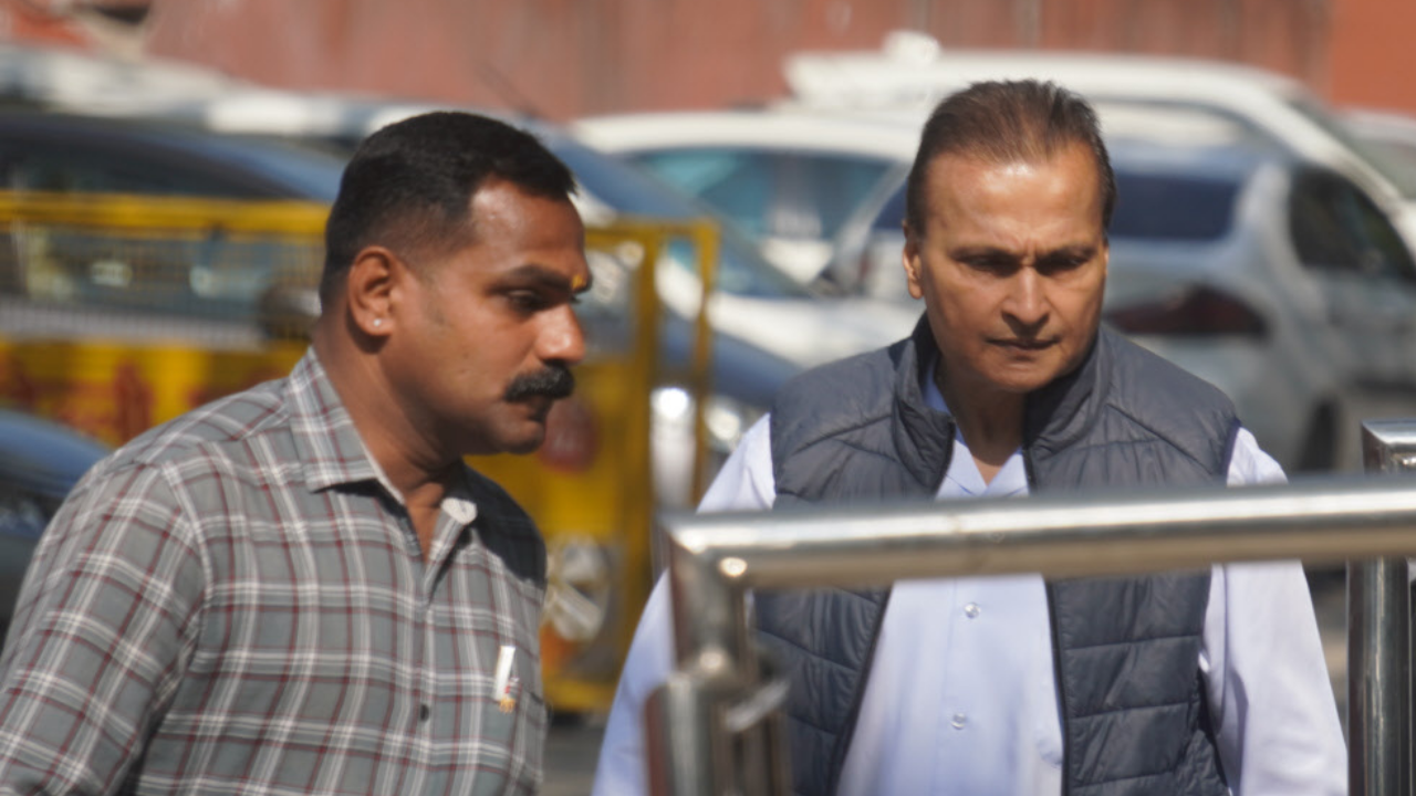 Reliance Group chairman Anil Ambani appears before ED in money laundering case