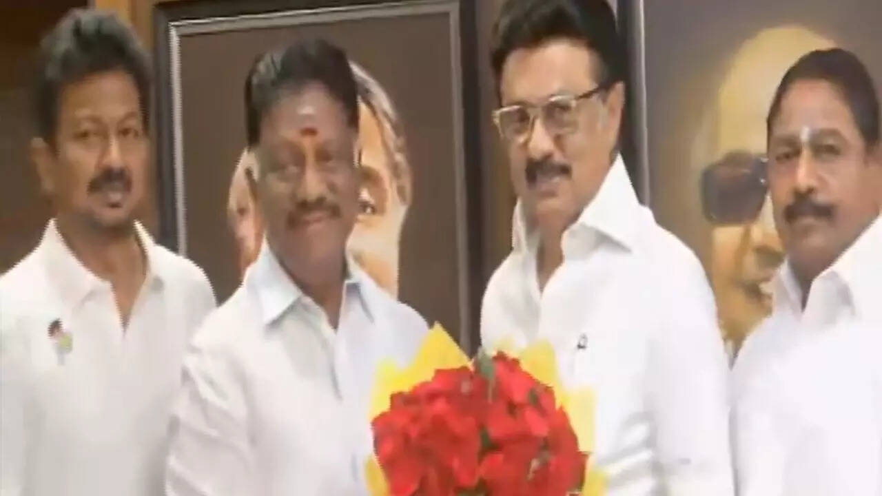 Expelled AIADMK leader O Panneerselvam joins DMK in presence of TN CM Stalin