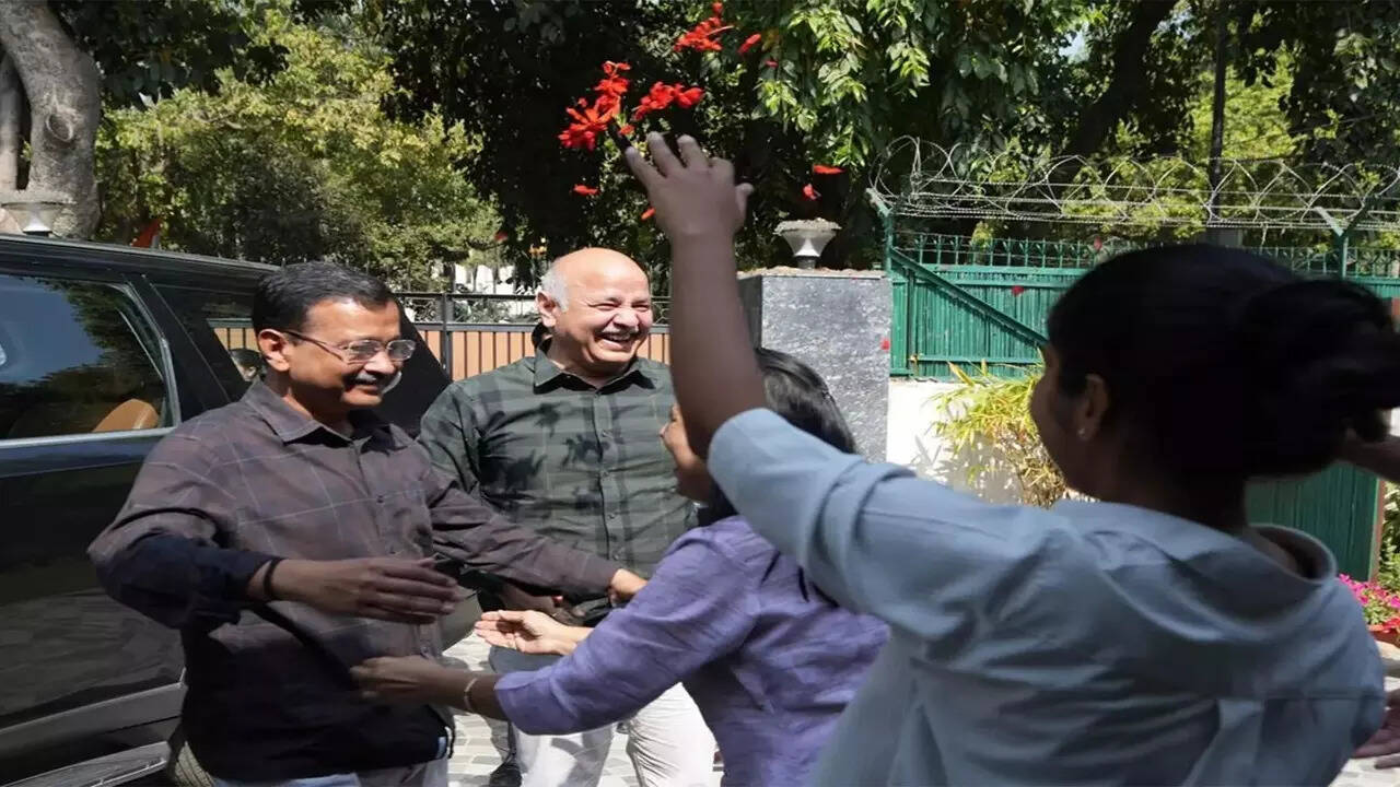 ‘Truth prevailed,’ says Arvind Kejriwal; Manish Sisodia hails Constitution as AAP attacks BJP after court relief in excise policy case
