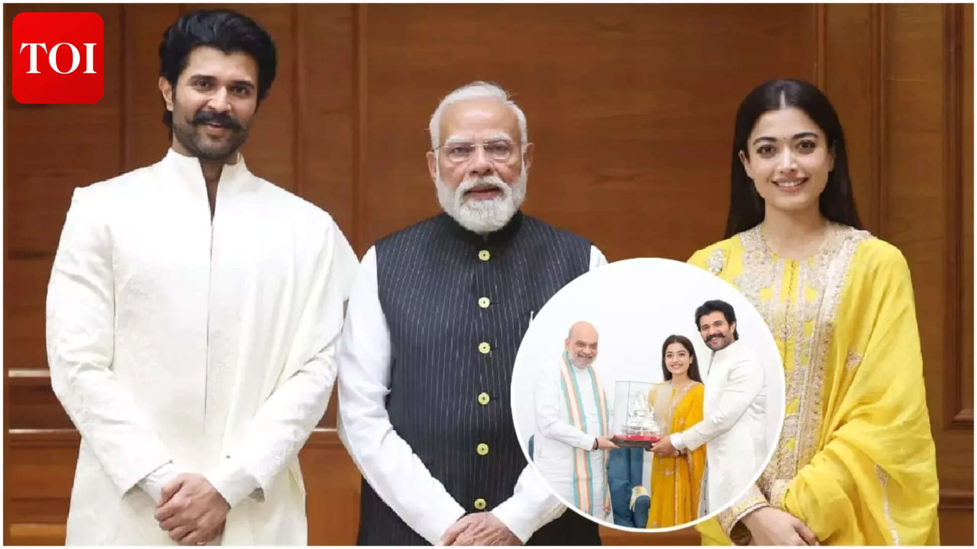Vijay-Rashmika invite PM Modi and Amit Shah to reception
