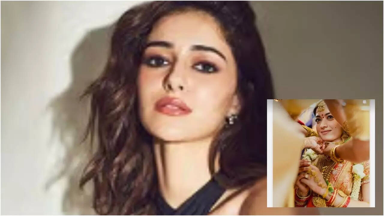 Ananya shares her favourite PIC from Rashmika - Vijay wedding
