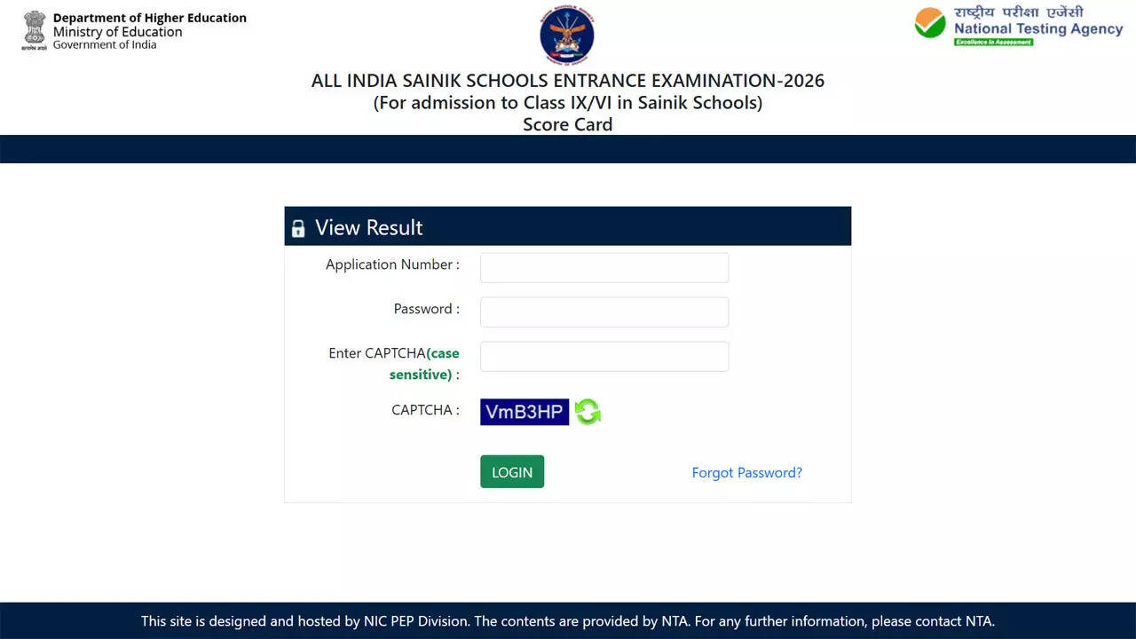 AISSEE 2026 result declared for Class 6 and 9, counselling process begins