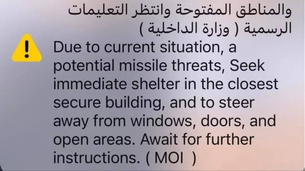‘Seek immediate shelter’: UAE issues emergency alert to residents amid ‘missile threats’ and escalating Iran–US–Israel conflict