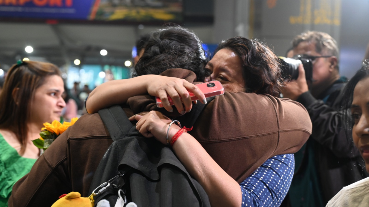 ‘We heard missile over hotel’: 310 travellers from Abu Dhabi land in Delhi amid Gulf crisis, families break down at IGI