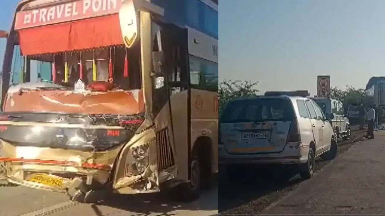 At least 6 killed after van collides with double-decker bus in Hathras