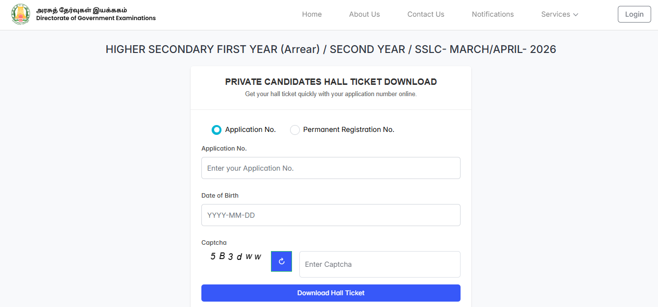 TN SSLC hall ticket 2026 out at dge.tn.gov.in: Direct link to download admit card here