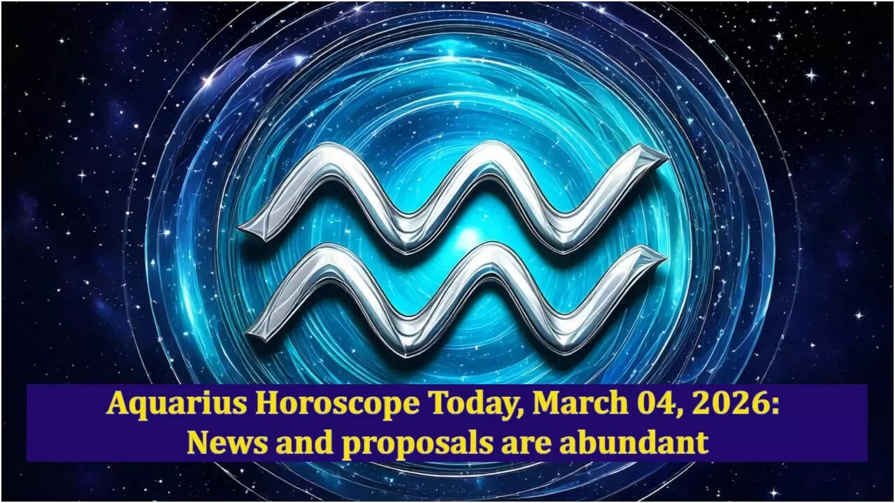 Aquarius Horoscope Today, March 04, 2026: News and proposals are abundant