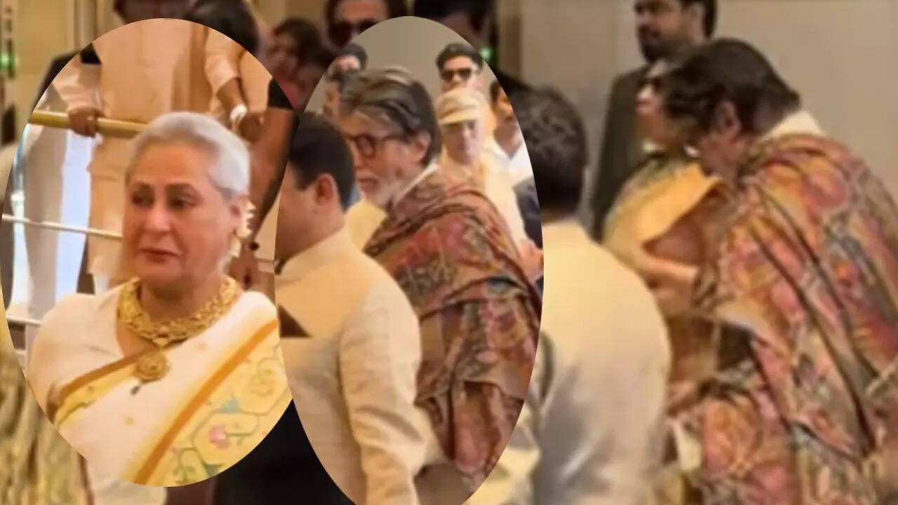 Jaya Bachchan smiles wide as she attends Arjun Tendulkar’s wedding