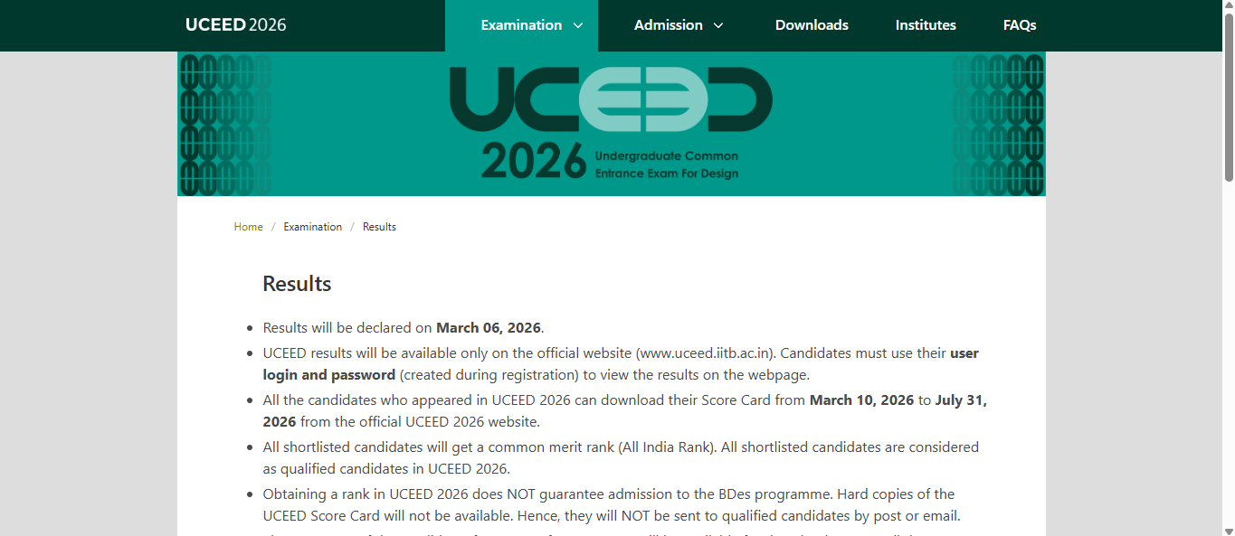 UCEED result 2026 to be released shortly at uceed.iitb.ac.in: Check steps to download scorecard
