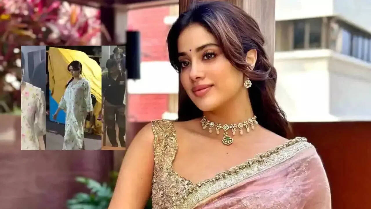 Janhvi treks barefoot to Tirumala temple