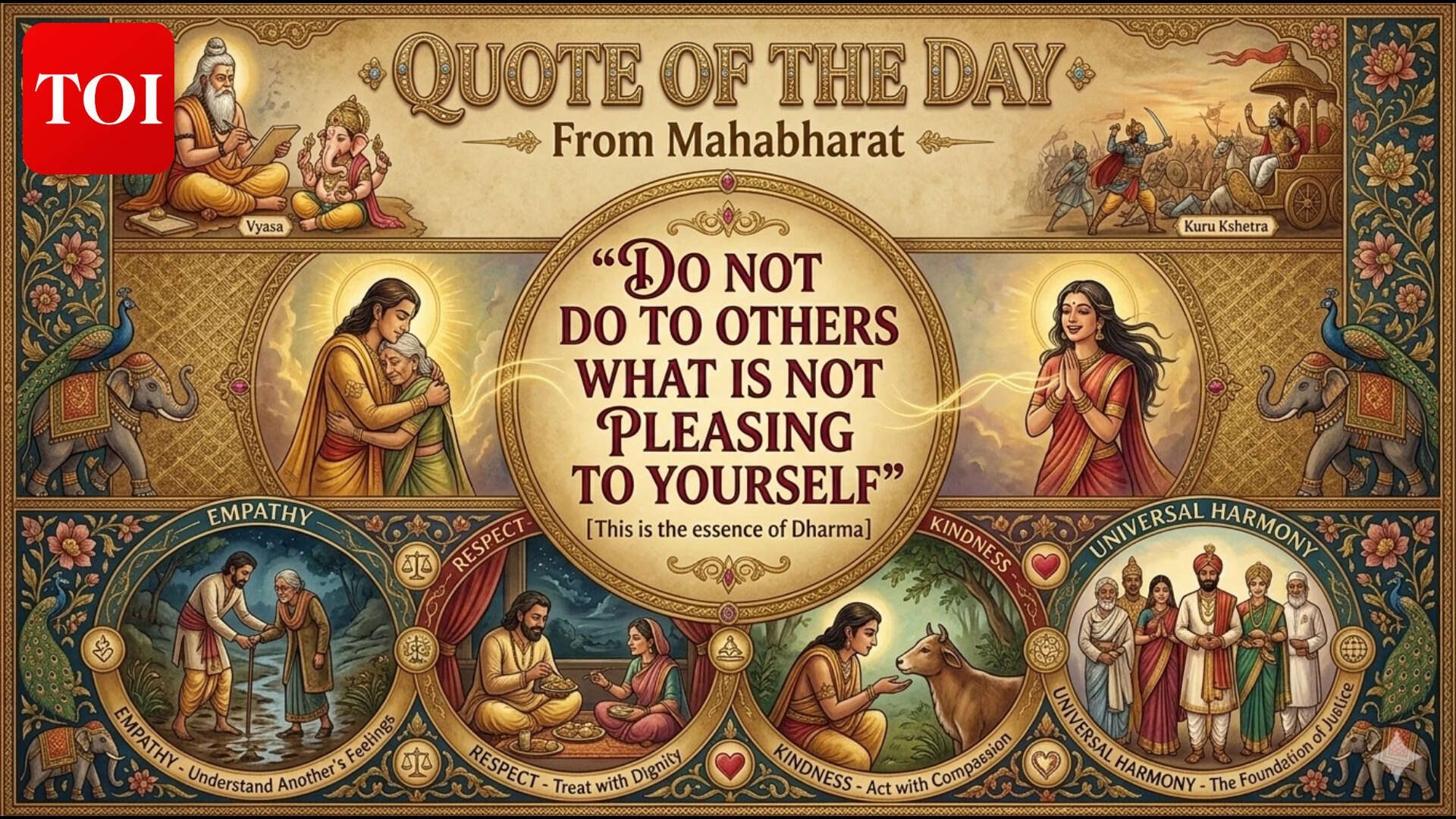 Anushasana Parva Teaching: Mahabharata urges empathy in conduct; Bhishma’s advice stays relevant