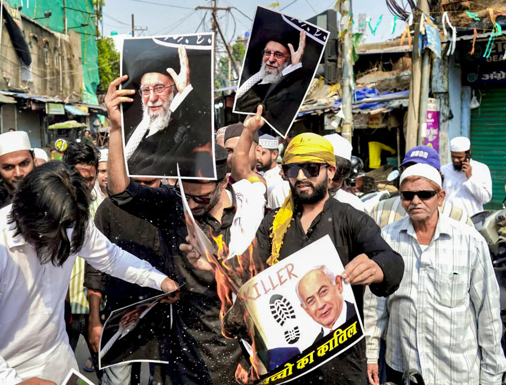rotesters hit Ranchi streets against killing of Khamenei