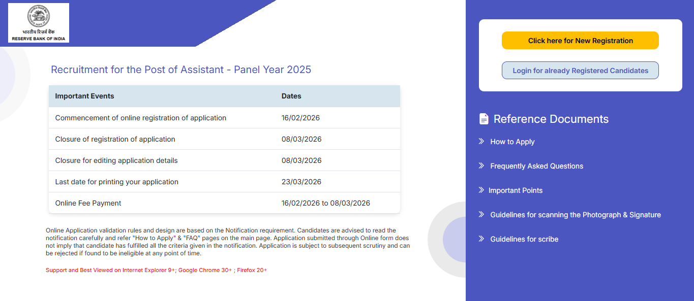 RBI Assistant recruitment 2026: Registration for 650 posts ends tomorrow; direct link to apply here